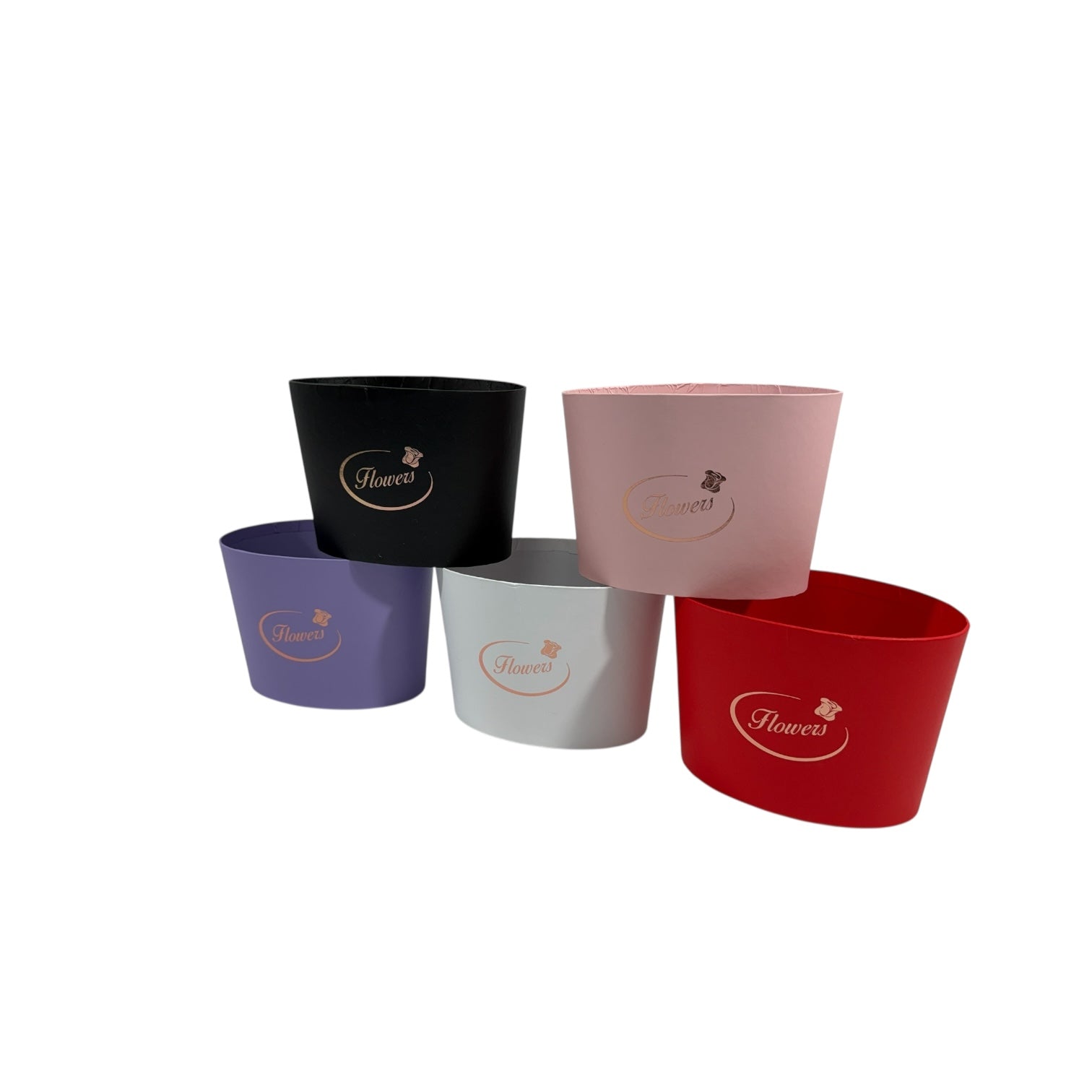 Cutii Carton Aranjamente Florale Ovale 5/set