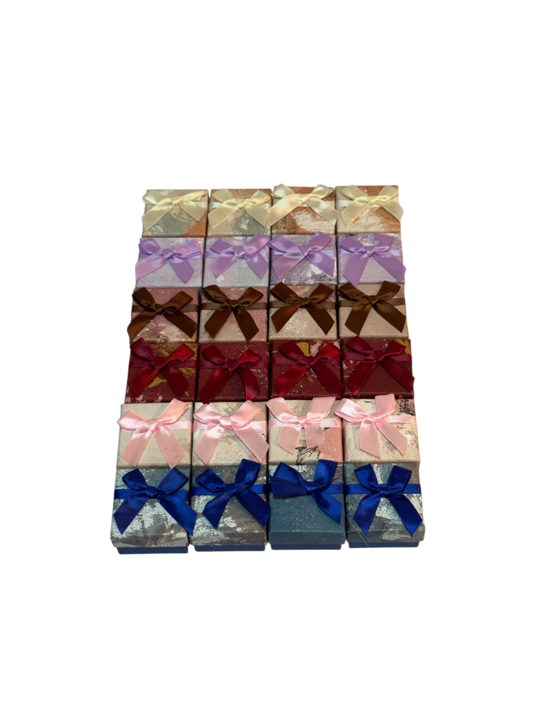 Cutie Carton Pentru Inel 5x5cm 24/Set Pastelat