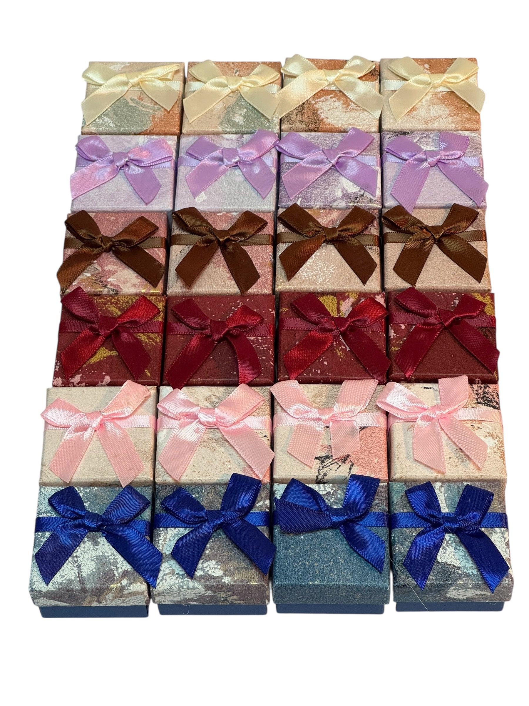 Cutie Carton Pentru Inel 5x5cm 24/Set Pastelat