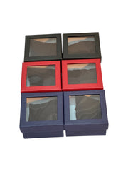 Cutii Bijuterii Cu Pernuta Carton Si Fereastra 6/set 8,5x9cm