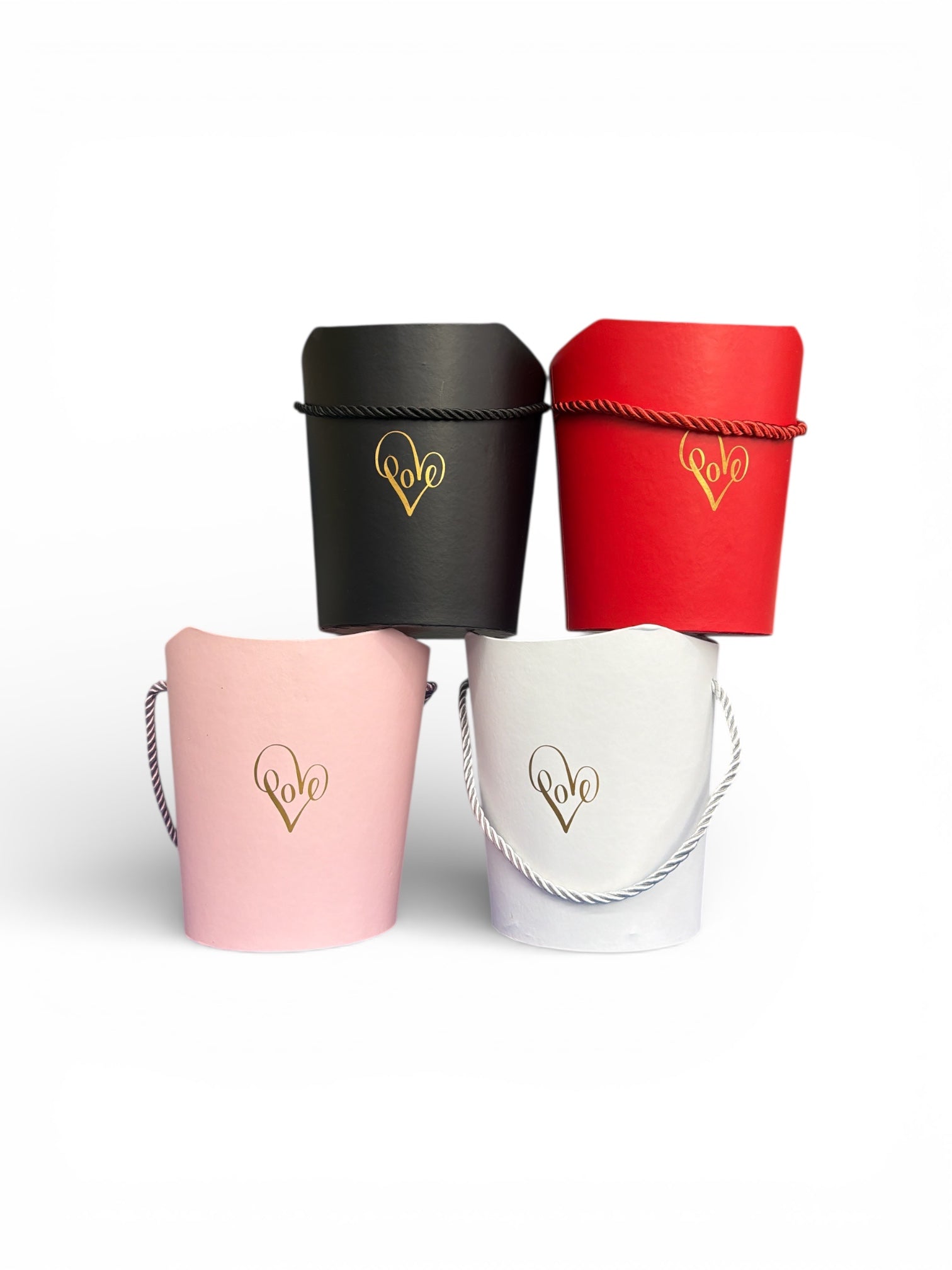 Cutie Rotunda din Carton Pentru Flori 5/set