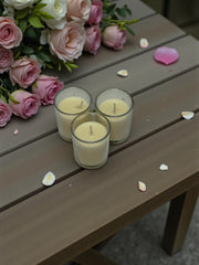 Lumanare in Paharel De Sticla 12/set Ivoar H6cm