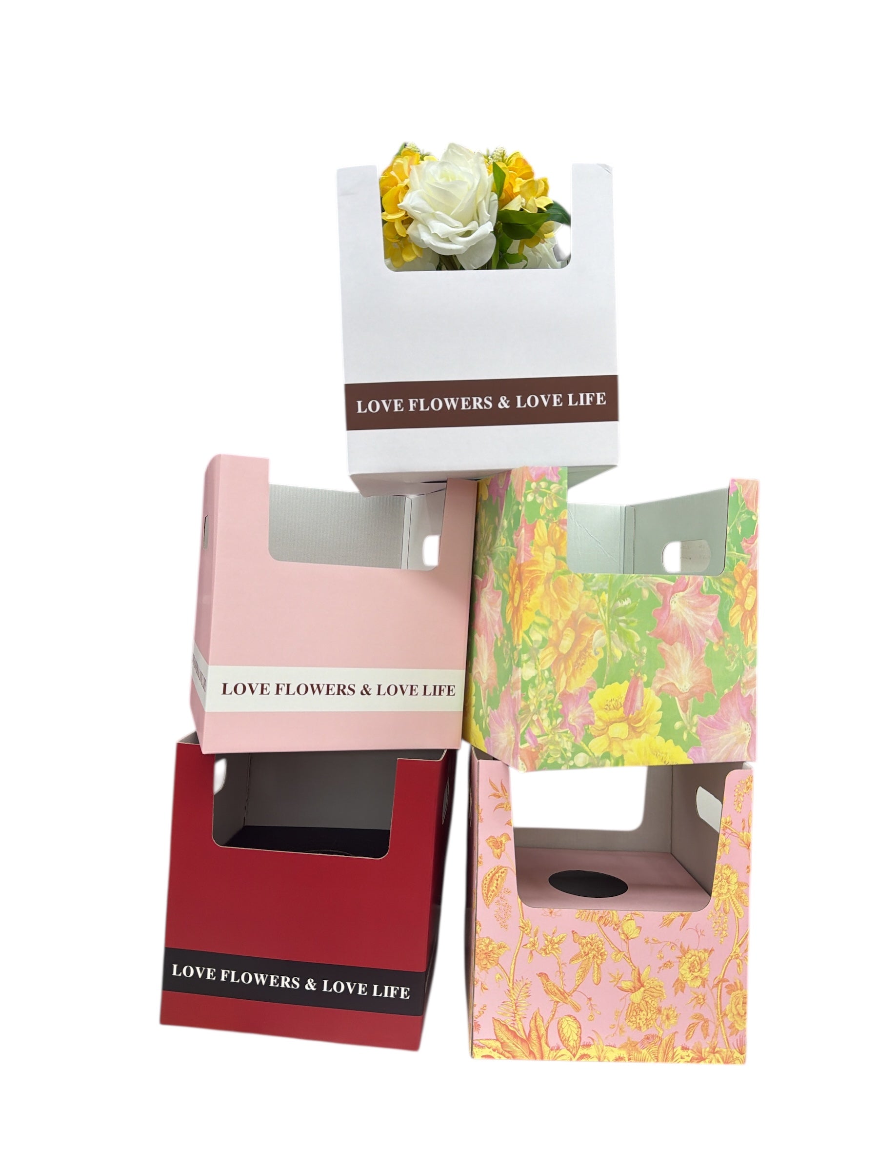 Cutie Cadou Pentru Aranjamente Florale Carton 24x24x26 cm