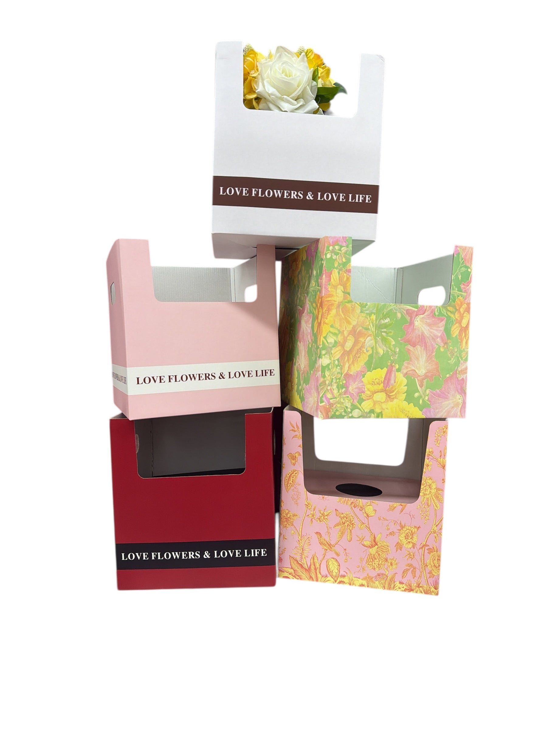 Cutie Cadou Pentru Aranjamente Florale Carton 24x24x26 cm
