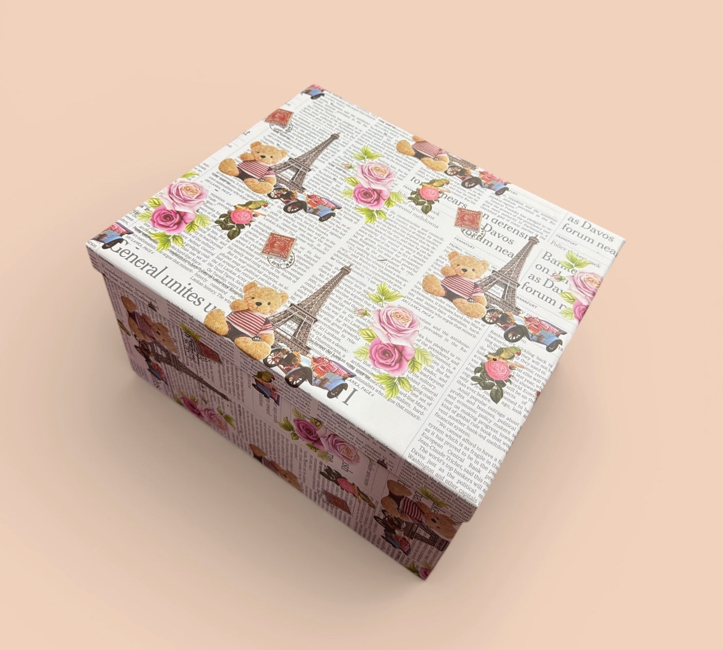 Cutie Carton 10/set Decoarta cu Turnul Eiffel