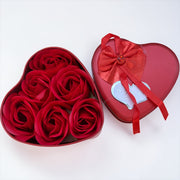 Trandafiri Sapun In Cutie Metal Inima