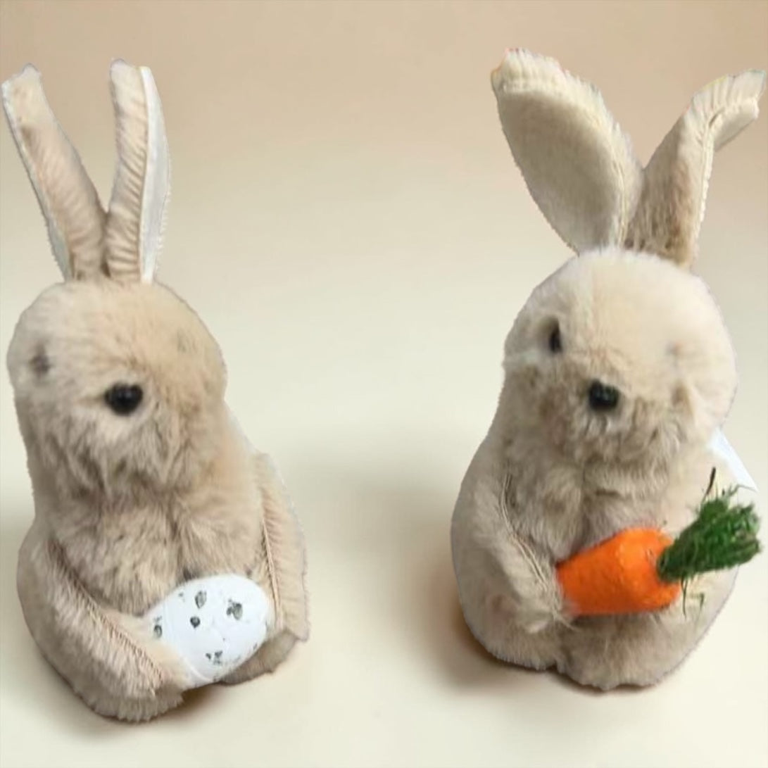 Decoratiune Paste Iepuri Blanita Bej H11cm