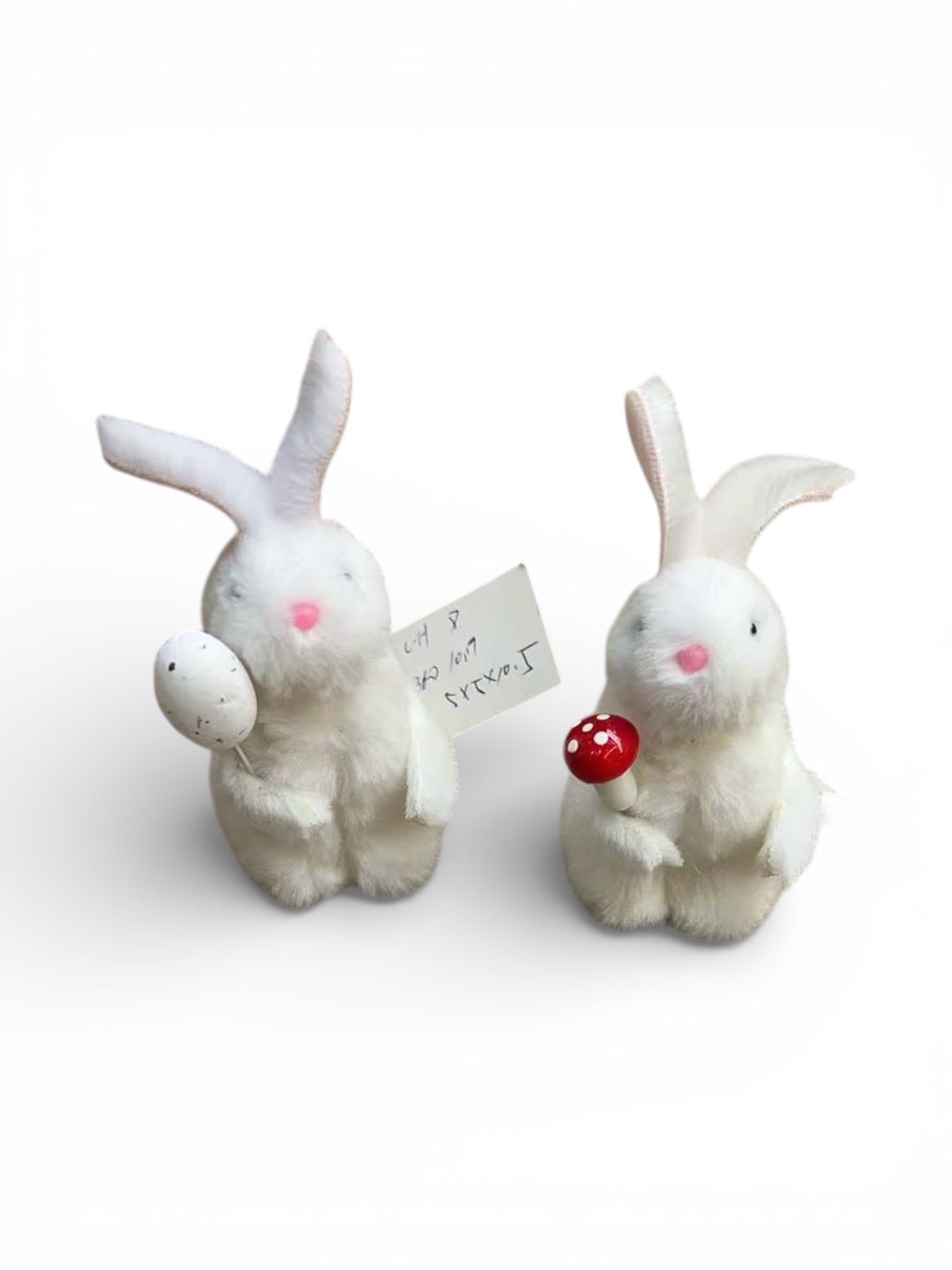 Decoratiune Paste Iepuri Blanita Alba H11cm