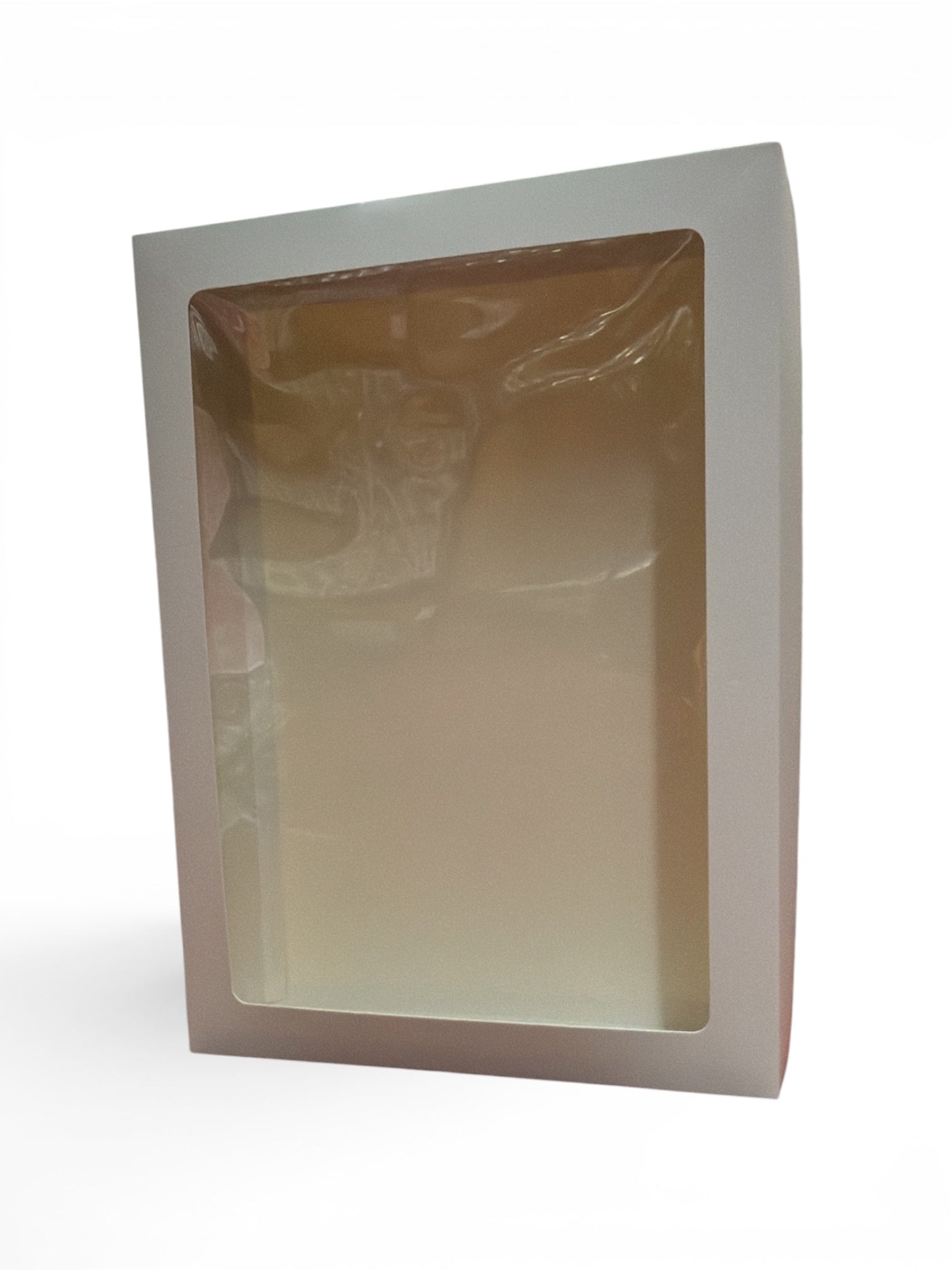 Cutie Cadou Carton Alba Cu Fereastra Acetofan 30x40x7cm 12/Set