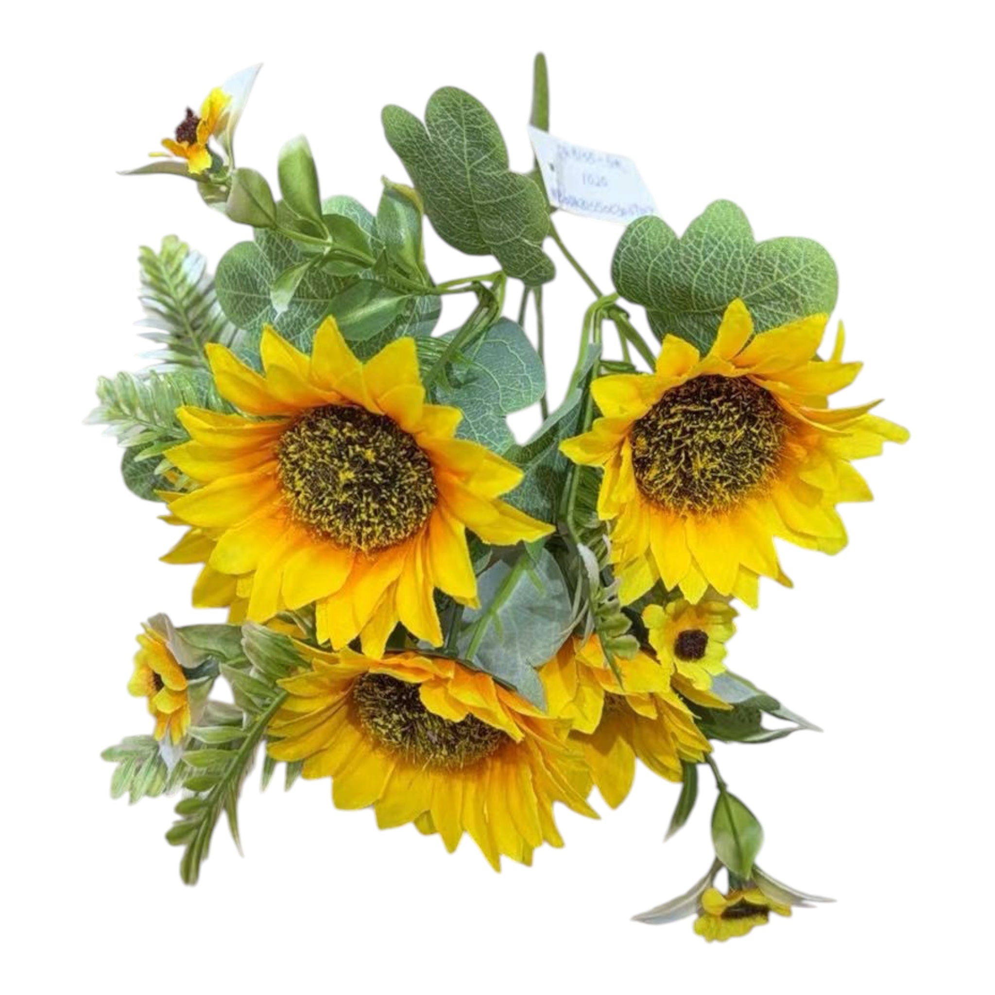 Buchet Floarea Soarelui Cu Feriga Artificial Mic