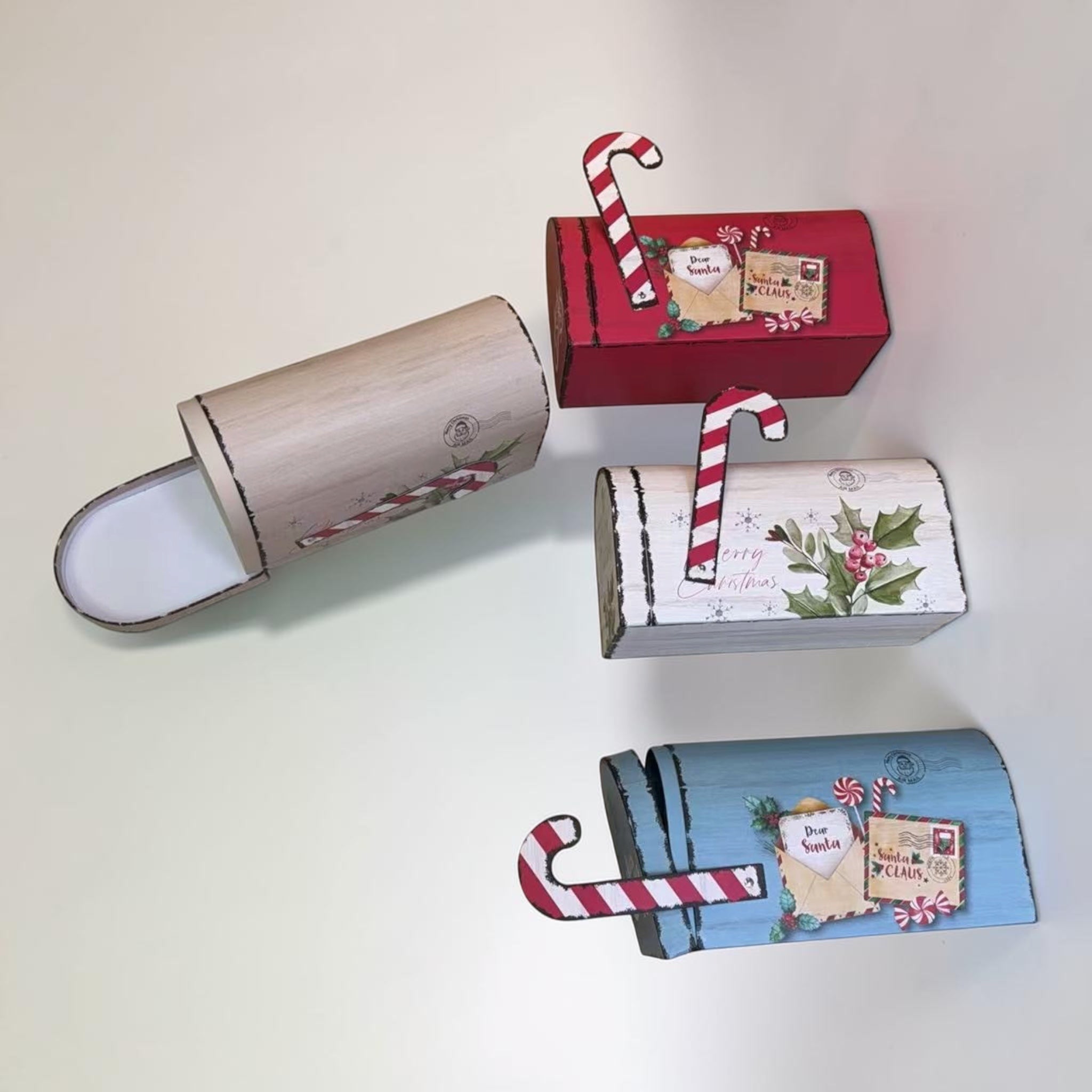Cutie Carton in Forma de Cutie Postala Craciun