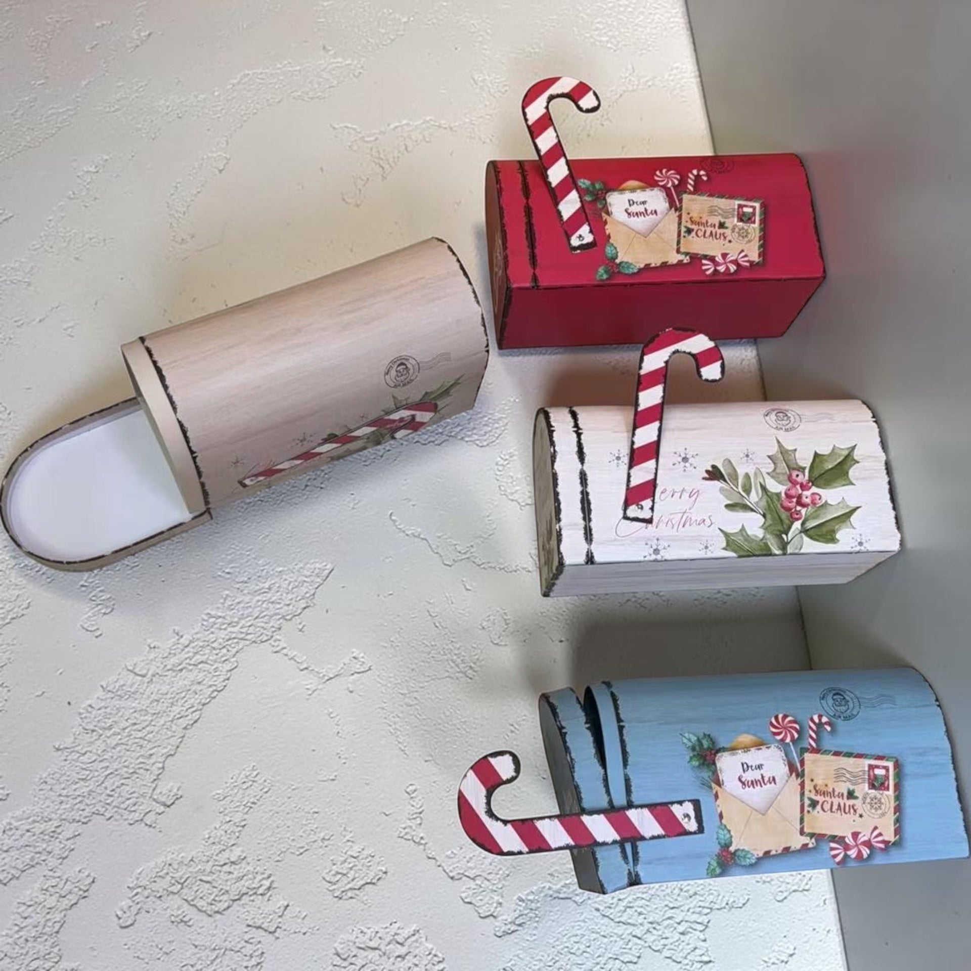 Cutie Carton in Forma de Cutie Postala Craciun
