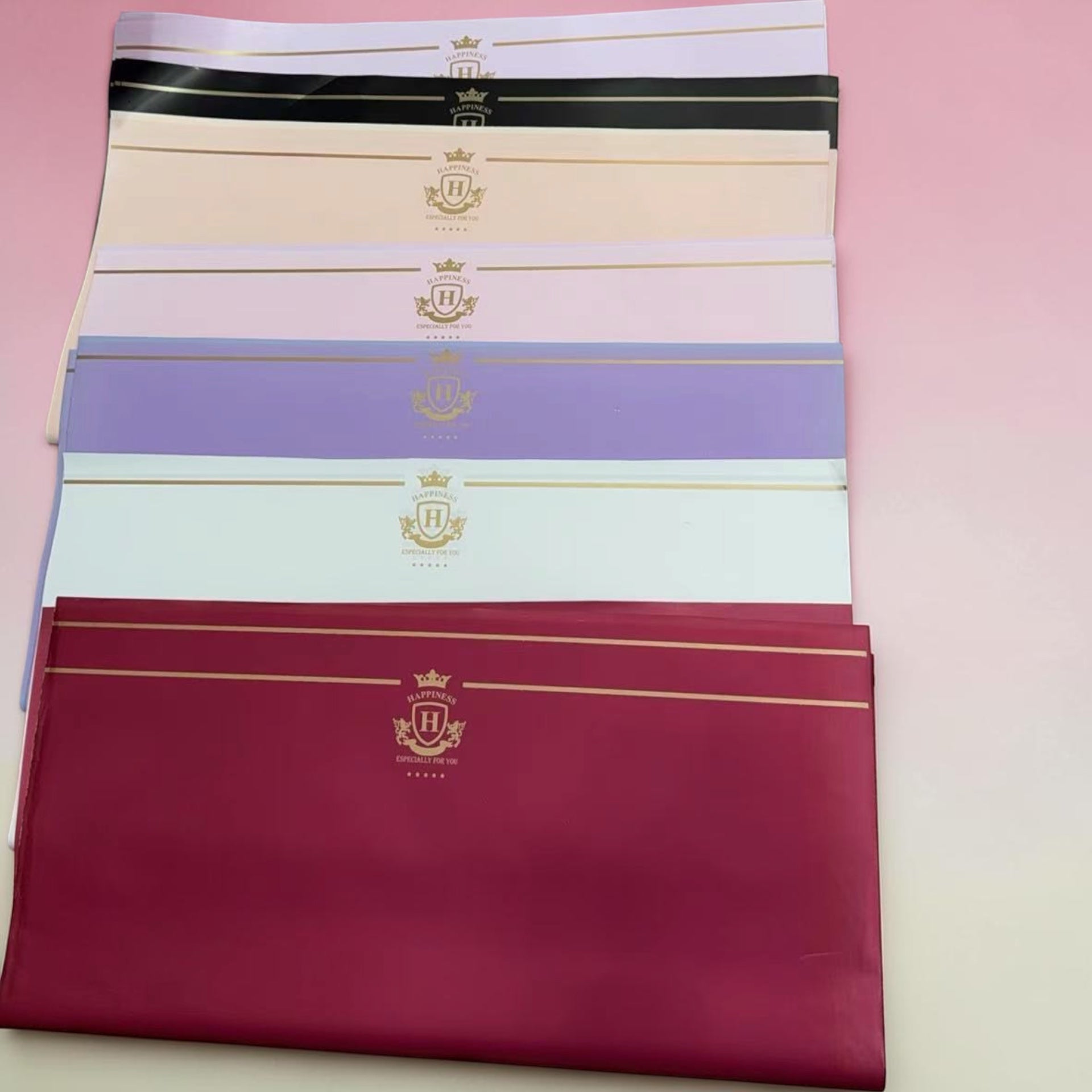Ambalaj Flori Plastic 20/set imprimeu Coroana Regala