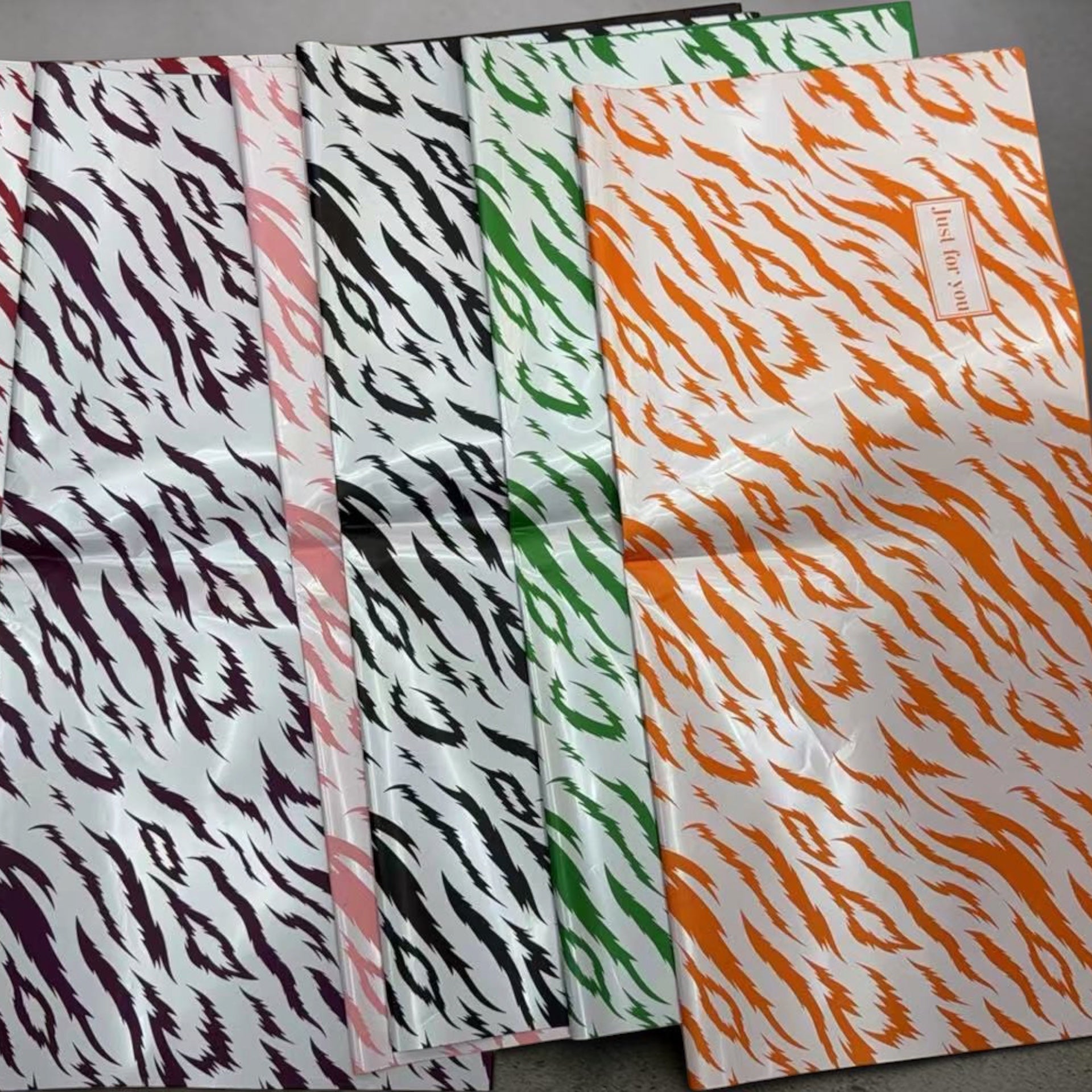 Ambalaj Flori Plastic 20/set imprimeu Animal Print