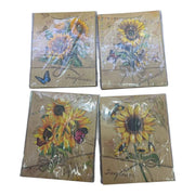 Pungi Cadou Floarea soarelui Rustic 12/set