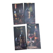Pungi Cadou Pentru 2 Sticle Cu Sticla si Pahar 12/set