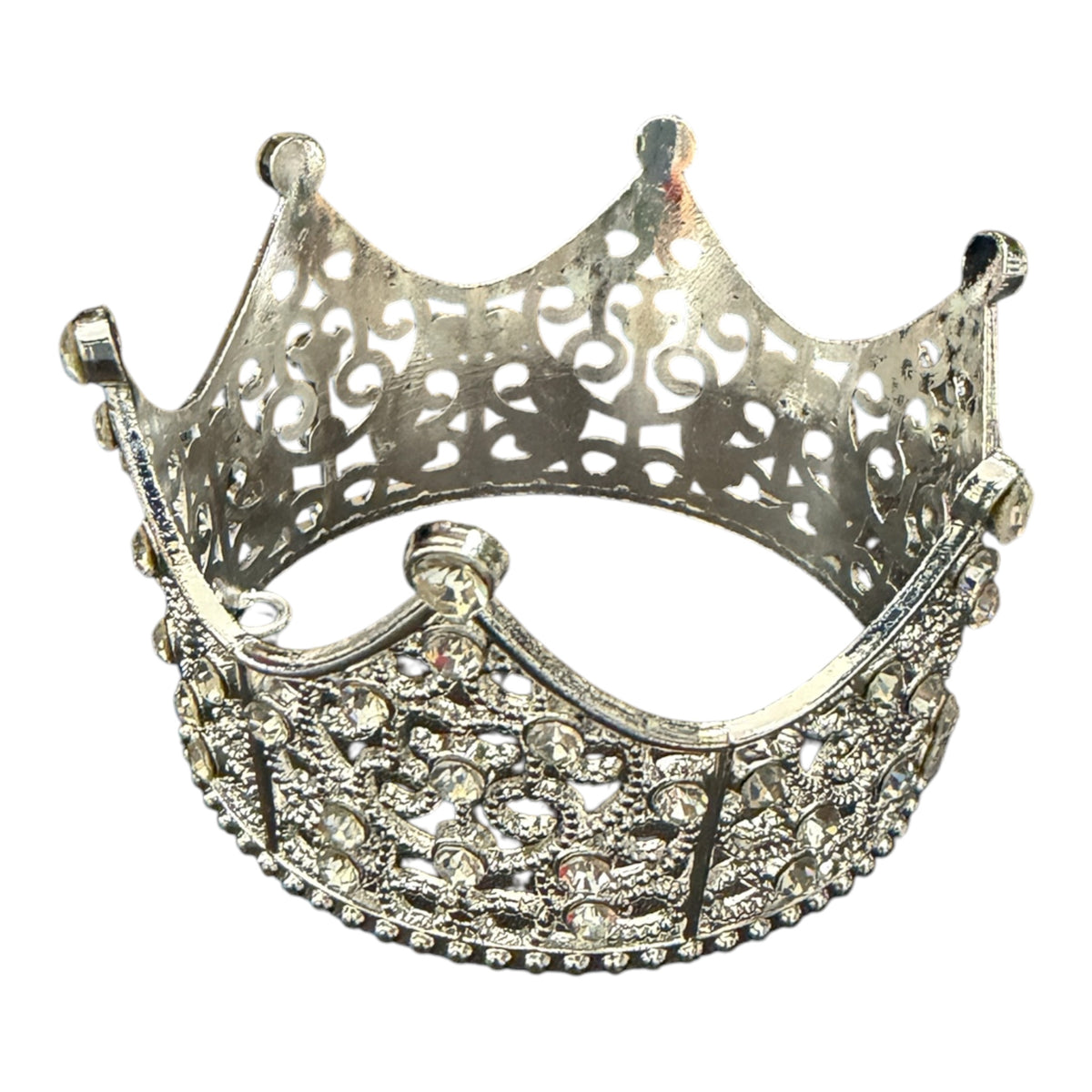 Coronita Metal Cu Strasuri Decorativa Mare