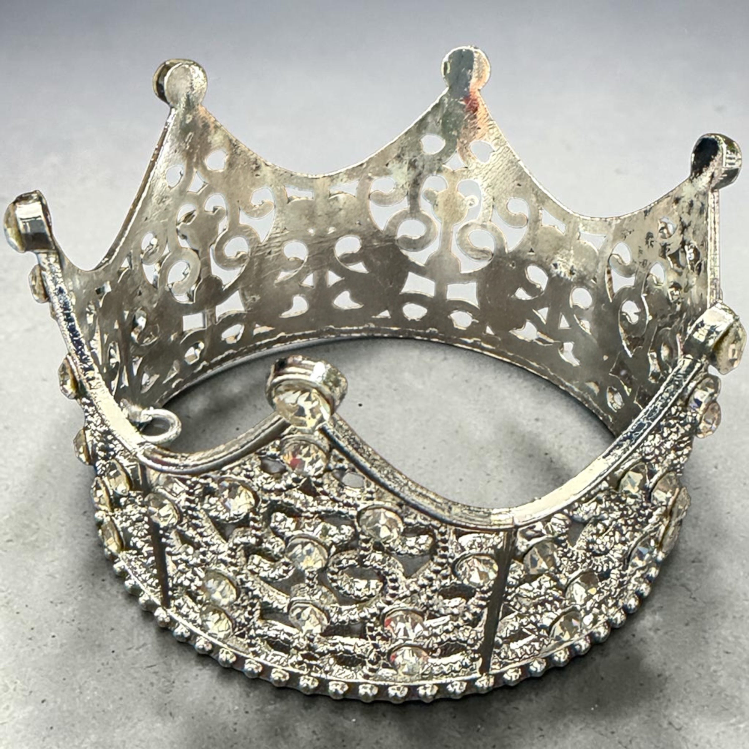 Coronita Metal Cu Strasuri Decorativa Mare