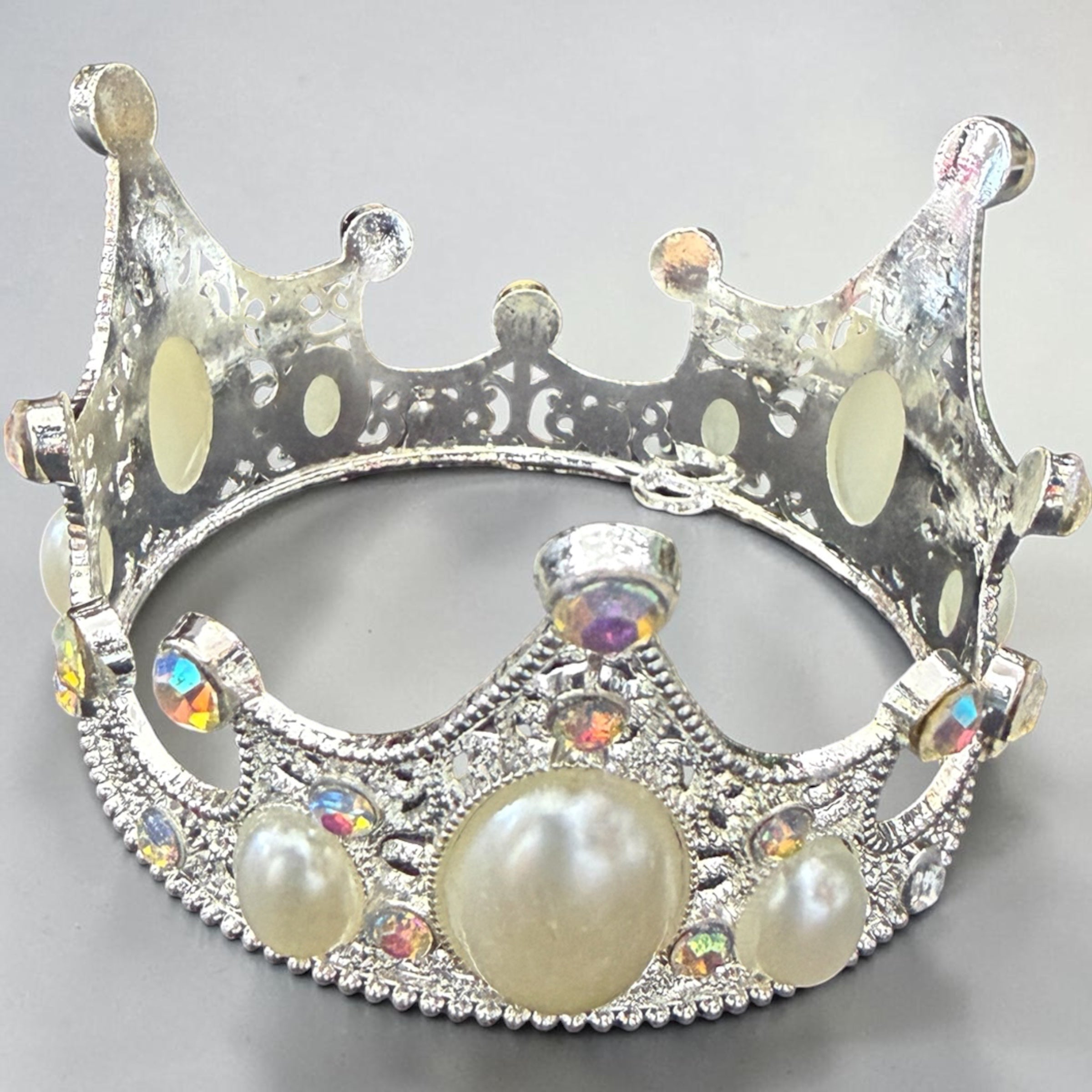 Coronita Metal Cu Strasuri Decorativa Medie