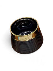 Ghiveci Ceramica Lacuit Margine Aurie Mic