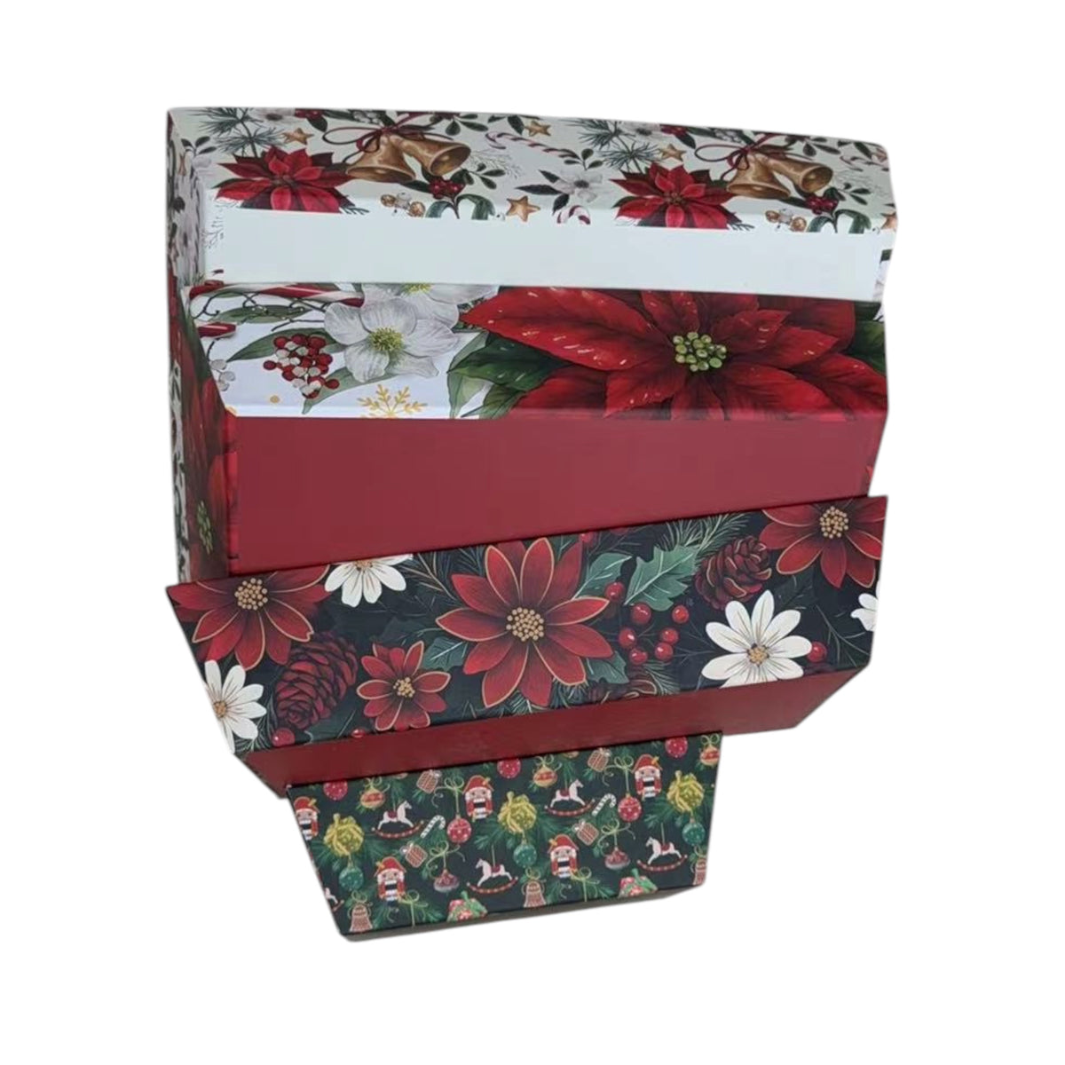 Cutii Cadou Carton In Forma De Tava Craciun 5/set