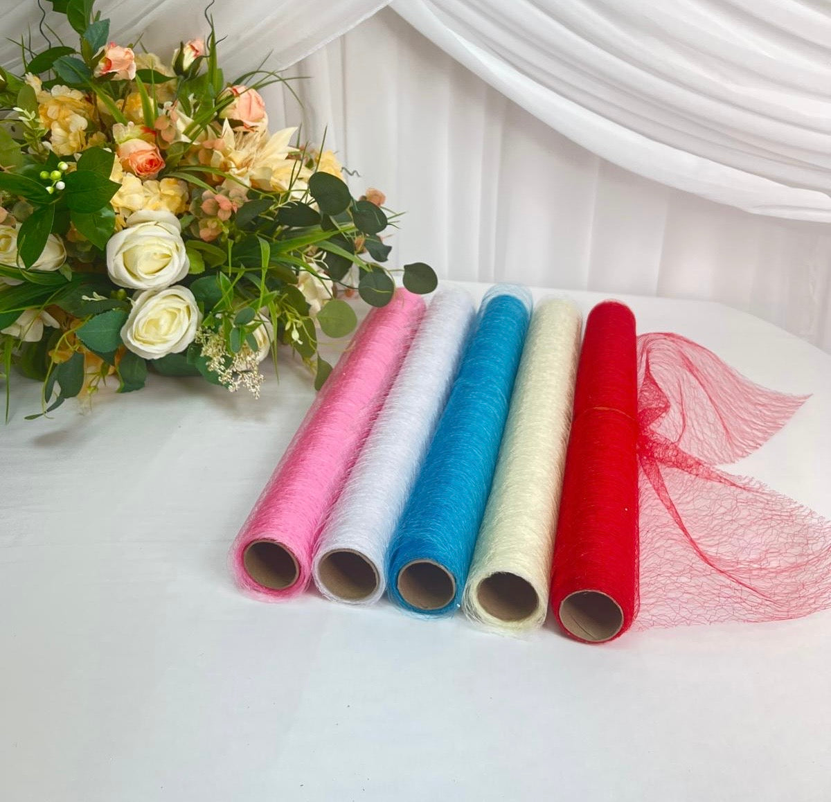 Ambalaj Din Plasa Dantelata 48cm-4,5metri