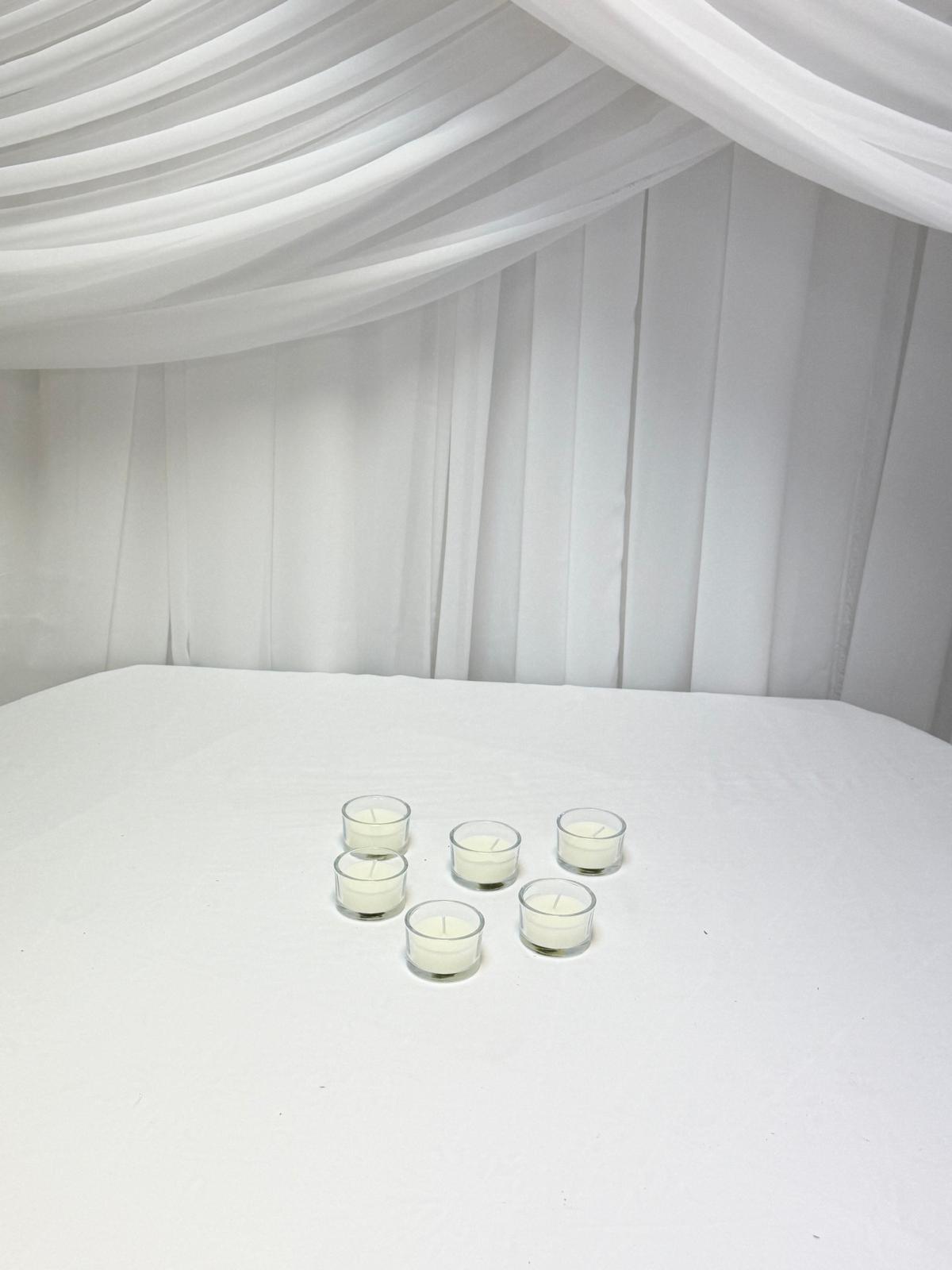 Lumanari Paharel Cu Ceara Alba 12/set