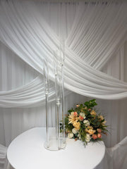 Suport Acrilic Transparent Pentru 5 Lumanari H110cm