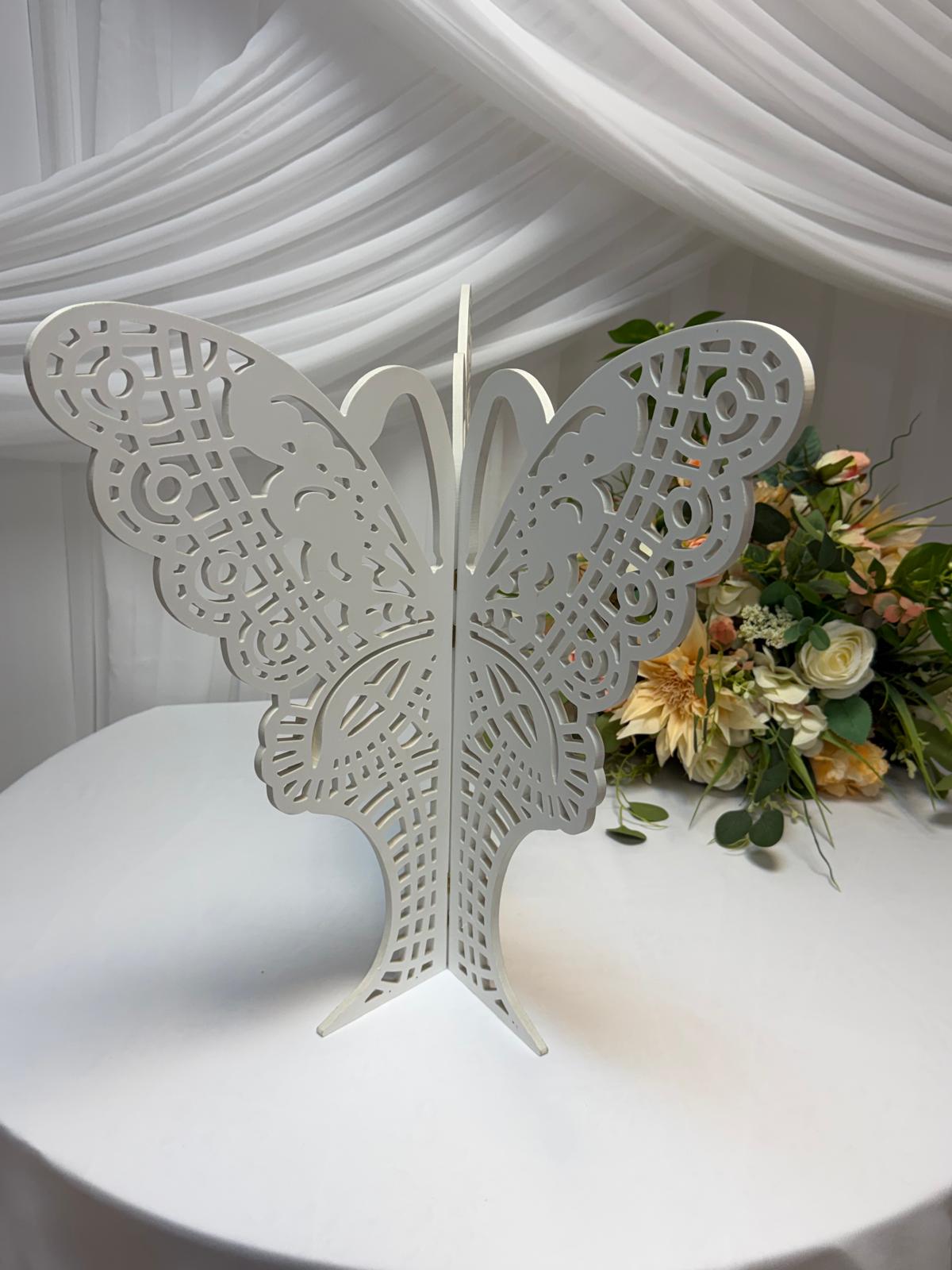 Fluture Perforat PVC Alb