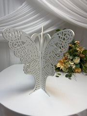 Fluture Perforat PVC Alb